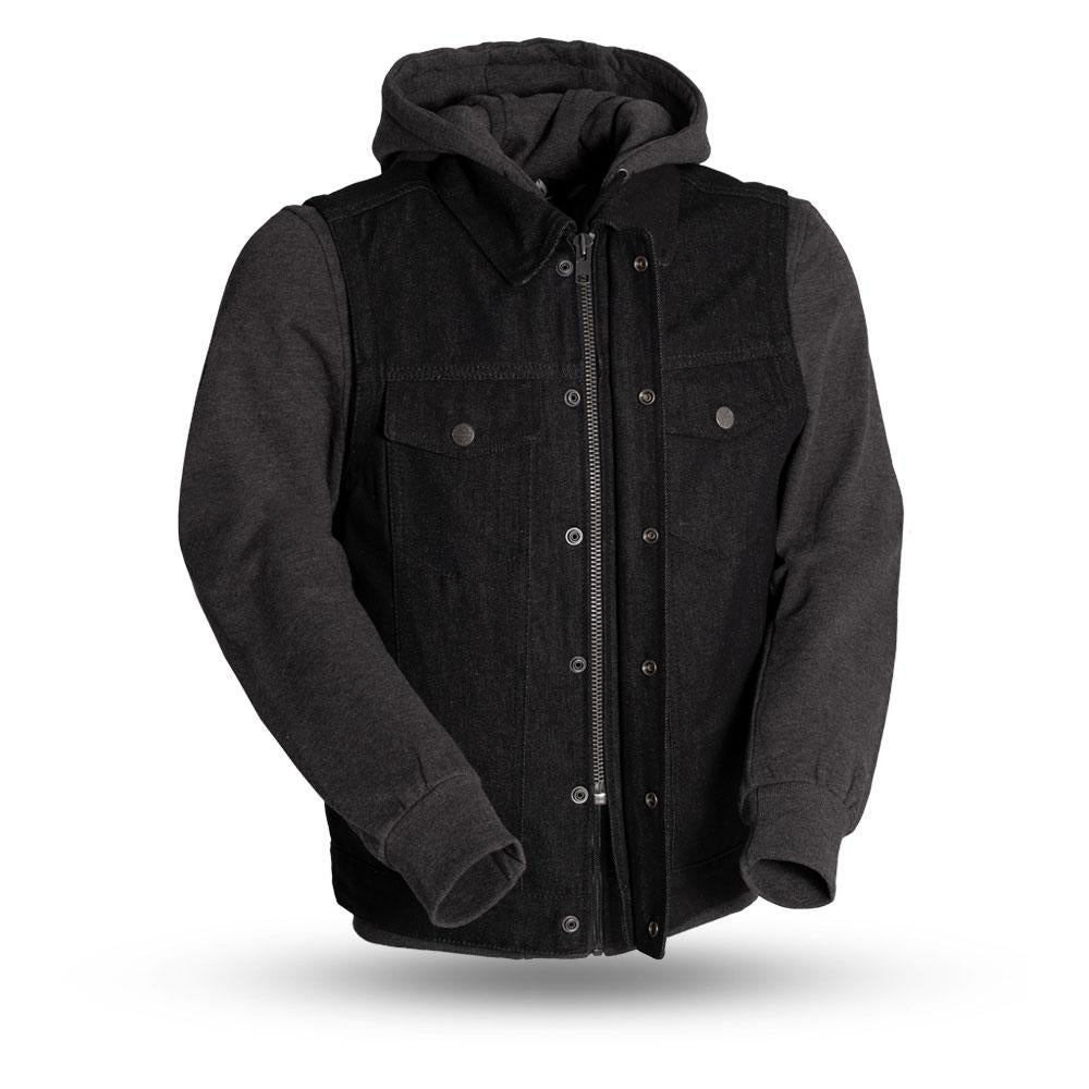 Rook Denim Vest with hoodie