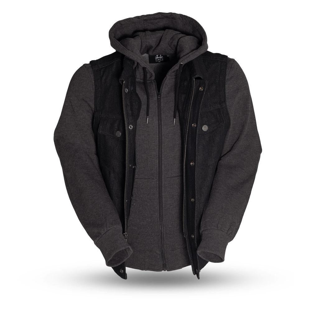 Rook Denim Vest with hoodie