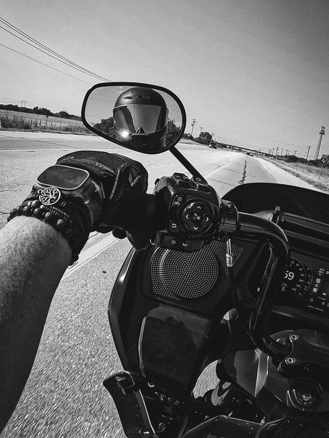 Motorcycle on the open road